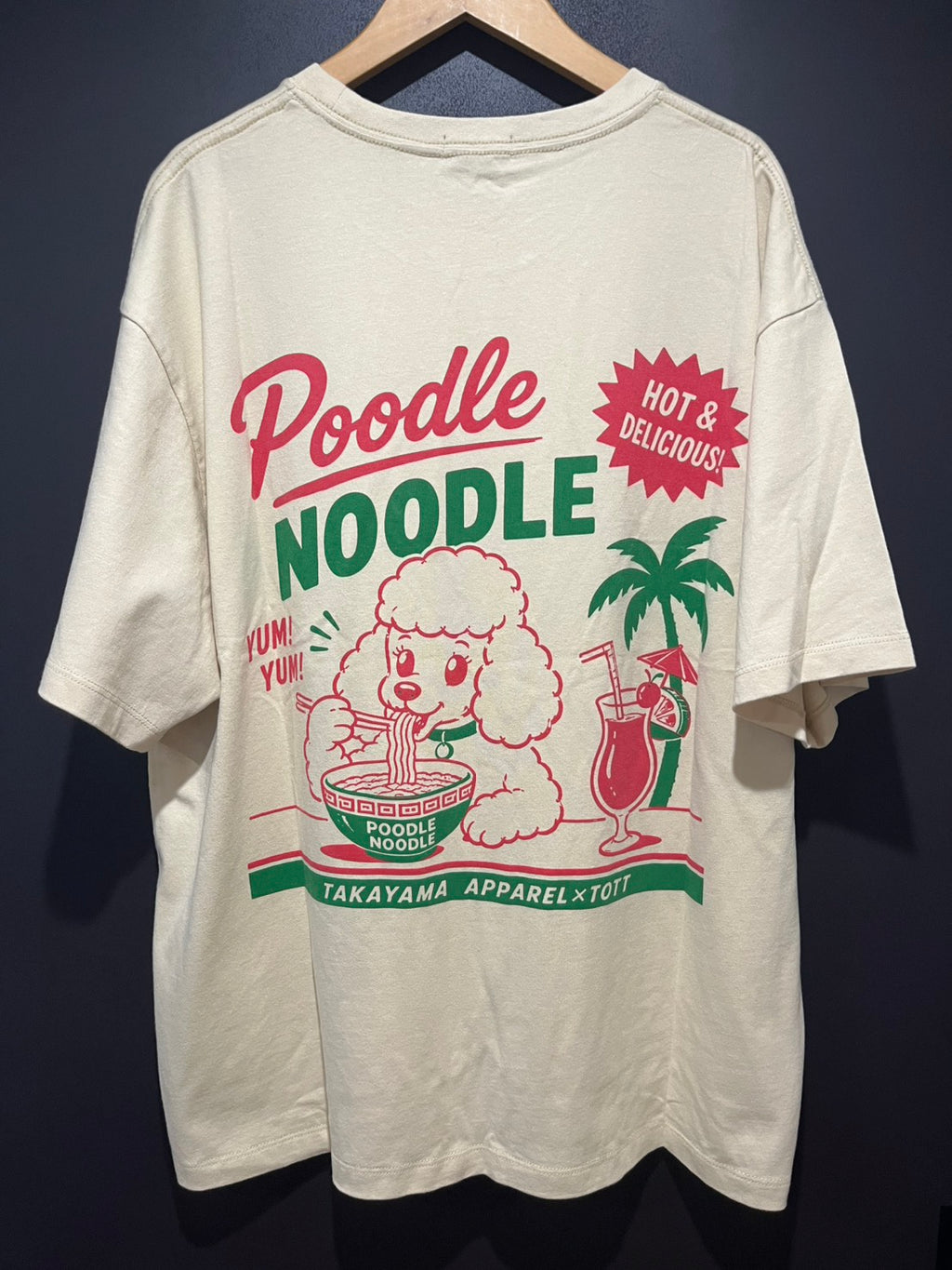 【販売中】プードルヌードル　Tシャツ【Takayama-繊維-】