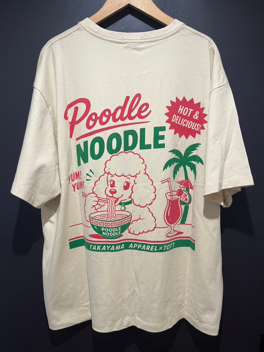 【販売中】プードルヌードル　Tシャツ【Takayama-繊維-】