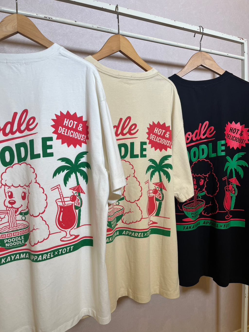 【販売中】プードルヌードル　Tシャツ【Takayama-繊維-】